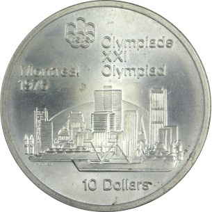 10 Dollars CANADA J.O Montréal 1976 2