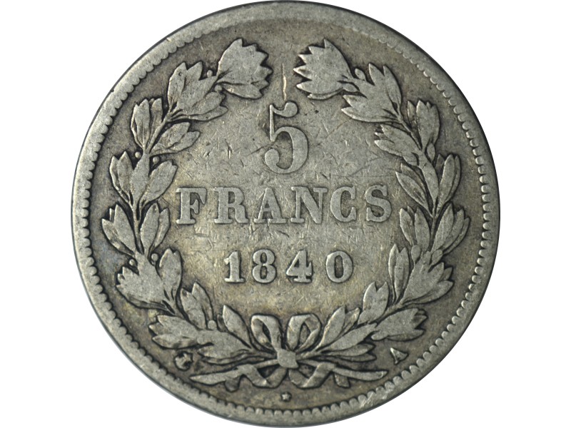 5 Francs LOUIS PHILIPPE Ier 1840 Paris