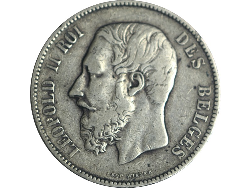 5 Francs LEOPOLD II 1873