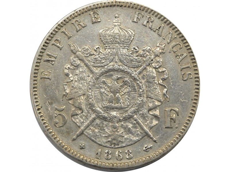  tête laurée 1868 Strasbourg F.331/13