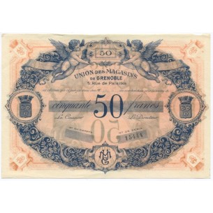 France 50 Francs Union des magasins de Grenoble
