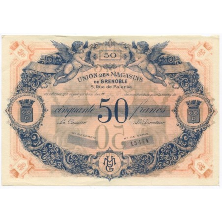 France 50 Francs Union des magasins de Grenoble