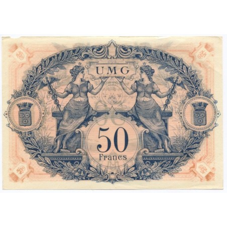 France 50 Francs Union des magasins de Grenoble