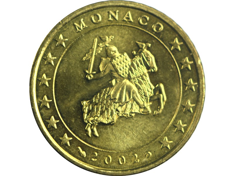 50 Centimes MONACO 2002, Chevalier Grimaldi