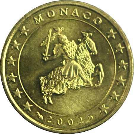 50 Centimes MONACO 2002, Chevalier Grimaldi