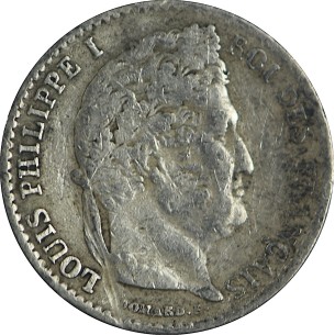 1/4 Franc LOUIS-PHILIPPE 1834 Paris 2