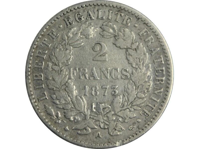 2 Francs CÉRÈS 1873 Paris