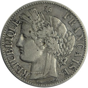 2 Francs CÉRÈS 1873 Paris 2
