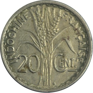 20 Centièmes INDOCHINE FRANÇAISE 1941