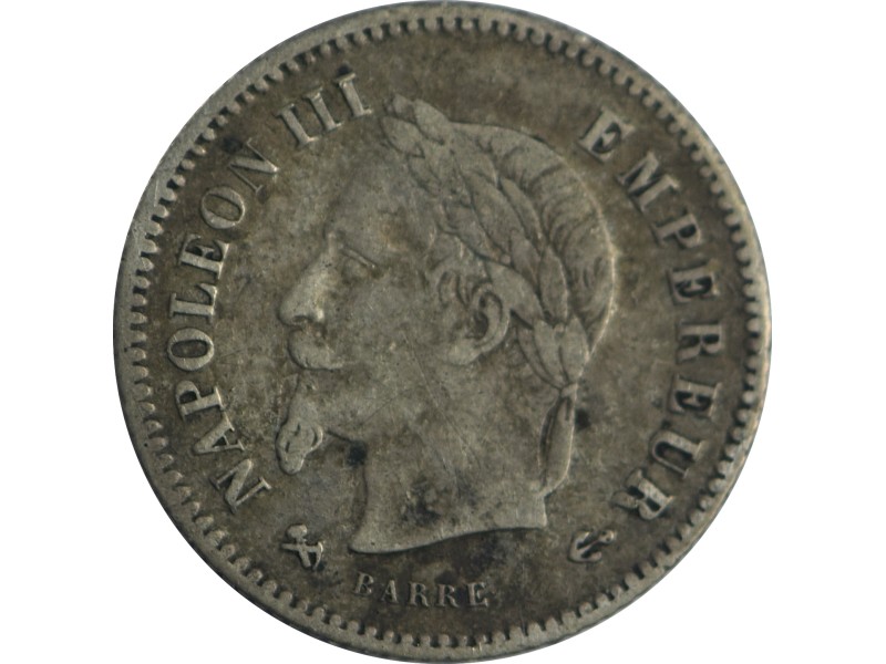 20 Centimes NAPOLÉON III 1867 BORDEAUX