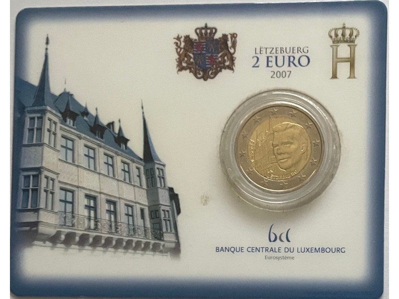 2 Euros BU LUXEMBOURG 2007 Palais Grand-Ducal