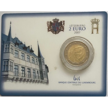 2 Euros BU LUXEMBOURG 2007 Palais Grand-Ducal