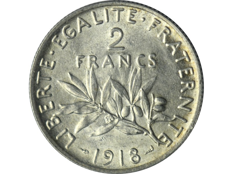 2 Francs Semeuse 1918