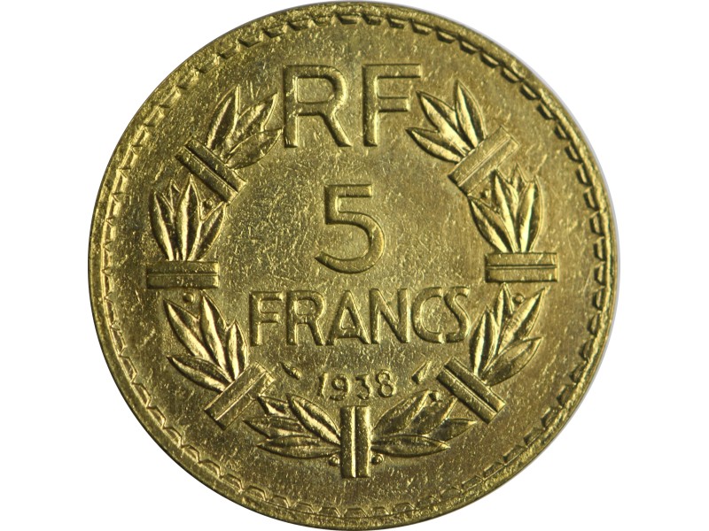 5 Francs LAVRILLIER 1938