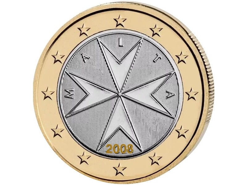 1Euro MALTE 2008 Croix de Malte