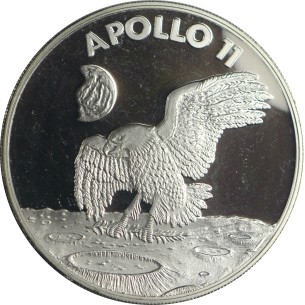 MÉDAILLE - ÉTAT UNIS NASA Mission Apollo 11, 25 ème... 2