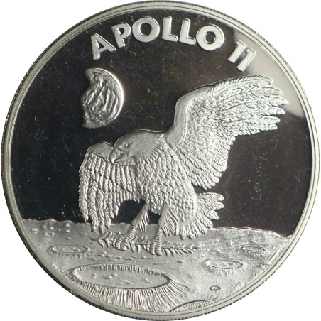 MÉDAILLE - ÉTAT UNIS NASA Mission Apollo 11, 25 ème Anniversaire