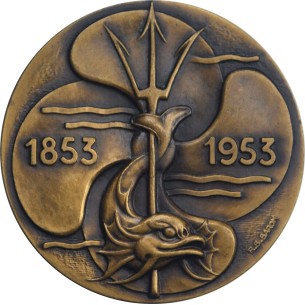 Médaille , Centenaire de la Compagnie des Bateaux à... 2