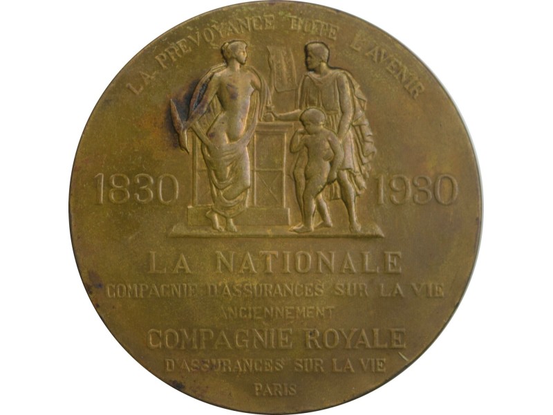 Médaille ASSURANCES , Centenaire de la...