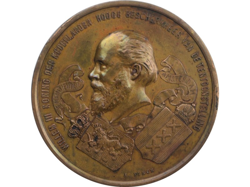 MÉDAILLE Exposition Internationale du Commerce Colonial et D'exportation AMSTERDAM 1883