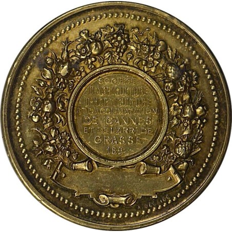 MÉDAILLE Societé d'Agriculture et Horticulture de CANNES de Grasse