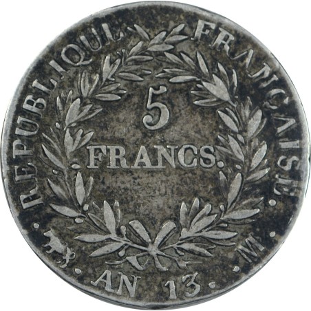 5 Francs NAPOLEON Empereur AN 13 TOULOUSE