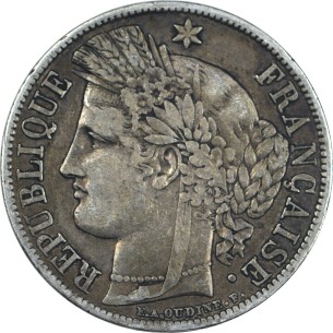 5 francs CERÈS 1851 Paris