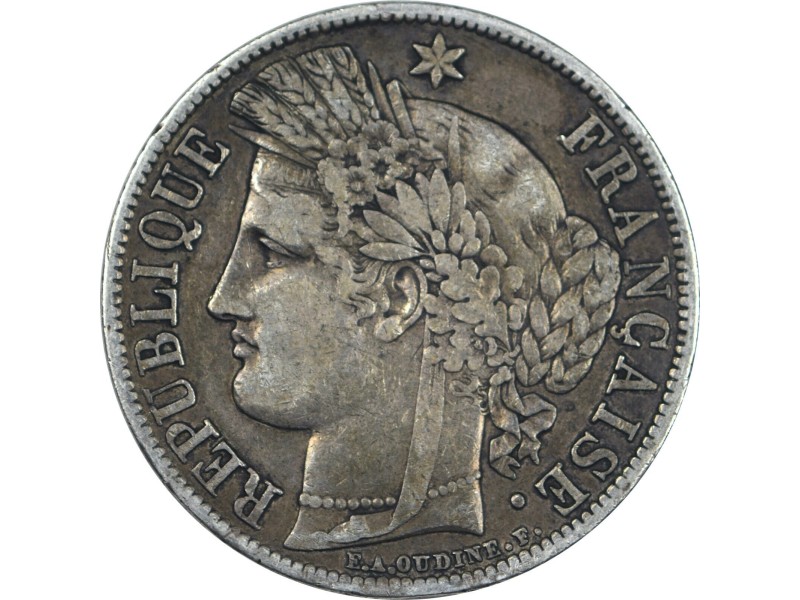 5 francs CERÈS 1851 Paris