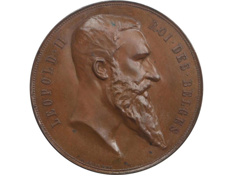 Médaille Exposition Universelle d'Anvers 1894, LEOPOLD II ROI DES BELGES