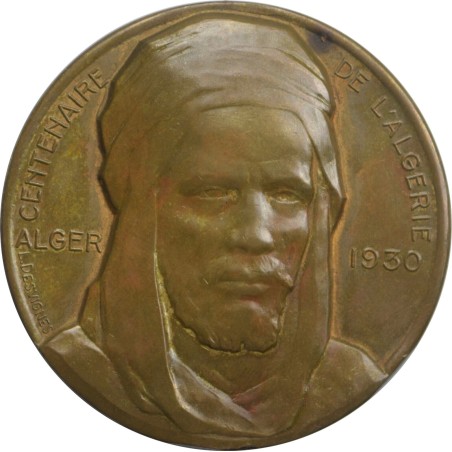 Médaille ALGÉRIE CENTENAIRE DE L'ALGÉRIE 1930, Congrès de la colonisation rurale, desvignes