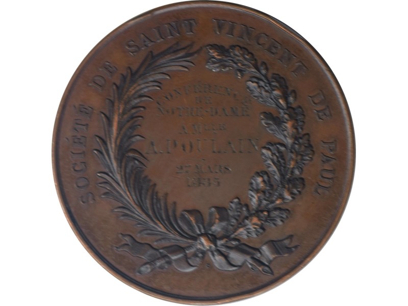 Médaille SAINT VINCENT de Paul 1885