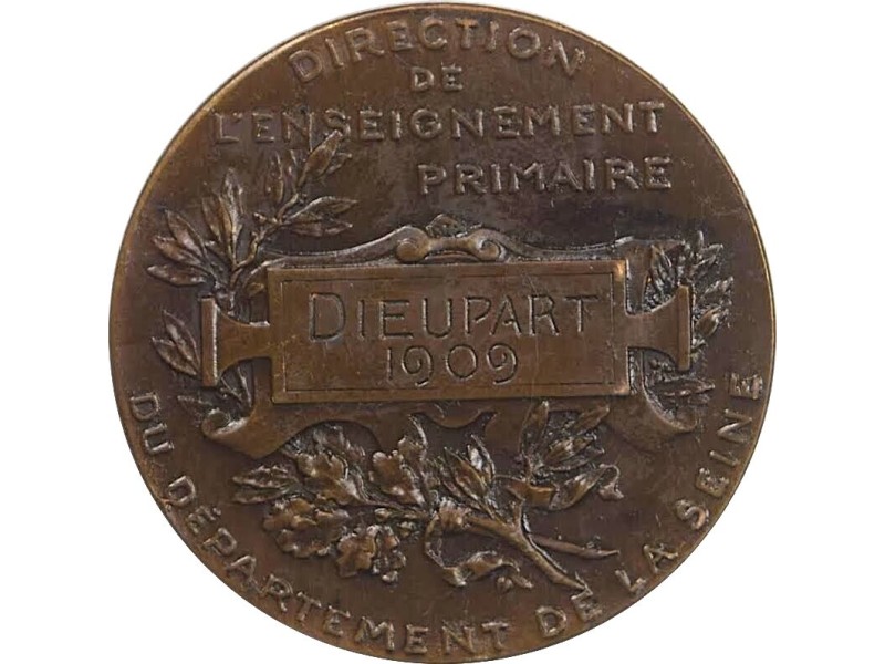 Médaille de l'Enseignement Primaire 1909 en...