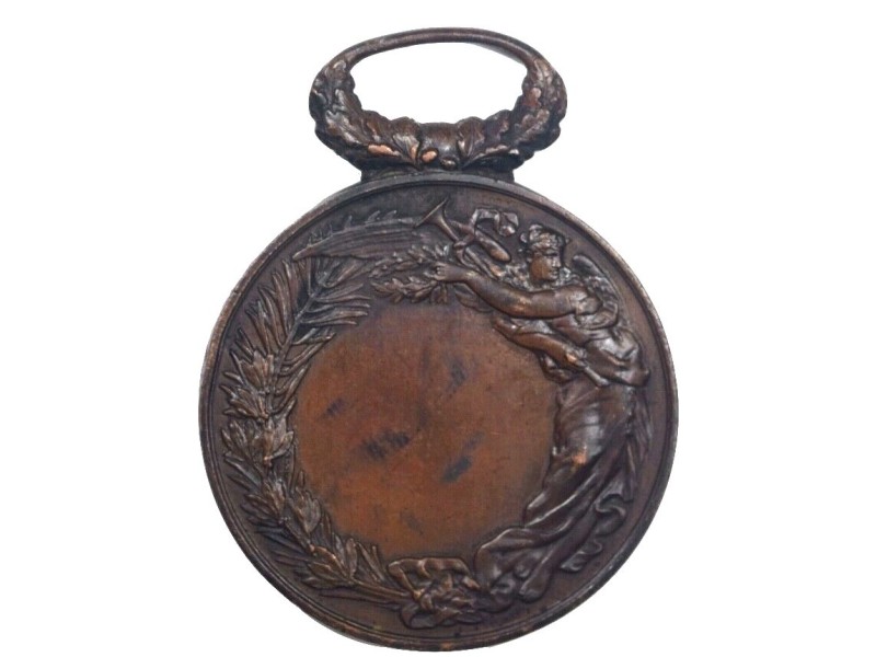 IIèm RÉPUBLIQUE Médaille Manoeuvre de pompes à...