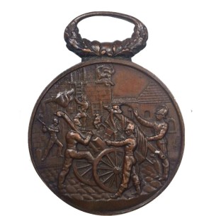 IIèm RÉPUBLIQUE Médaille Manoeuvre de pompes à incendie...