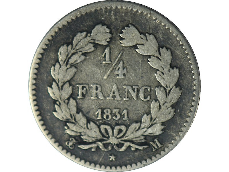 1/4 Franc LOUIS-PHILIPPE 1831 M (TOULOUSE)