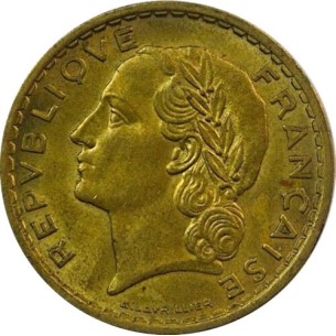 5 Francs LAVRILLIER 1940