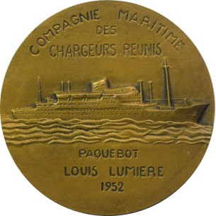 Médaille LOUIS LUMIÈRE Paquebot de la compagnie Maritime... 2