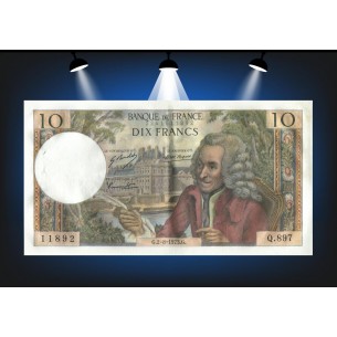 10 Francs Voltaire 1973 F.62.63 Alphabet Q.897/11892