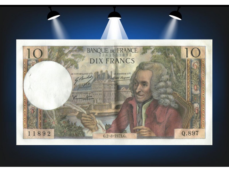 10 Francs Voltaire 1973 F.62.63 Alphabet Q.897/11892