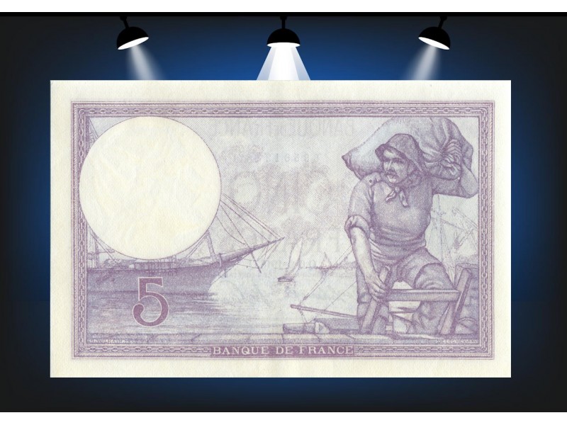 5 Francs VIOLET 1918 F.03.02.  Alphabet G.3544/234