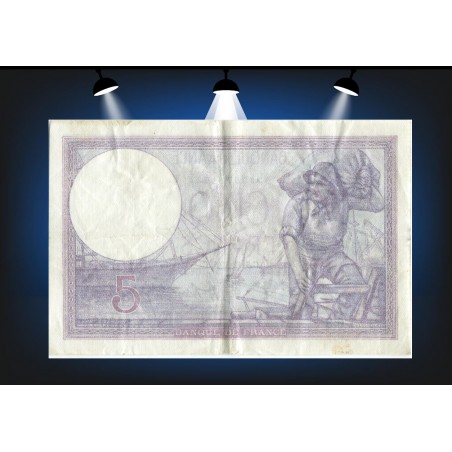 5 Francs VIOLET 1923 F.03.07  Alphabet X.15995/163