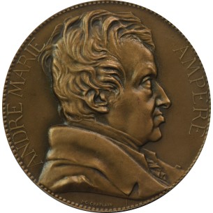 Médaille André-Marie AMPERE Lancement du navire Cablier...