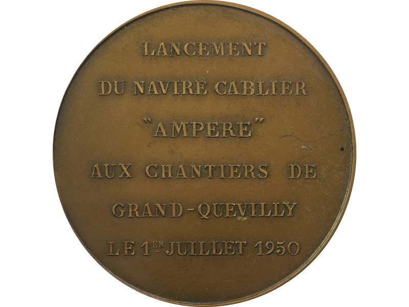 Médaille André-Marie AMPERE Lancement du navire...