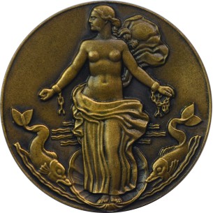 Médaille Compagnie Générale Transatlantique" Liberté" Le...