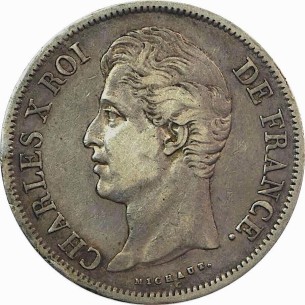 5 Francs CHARLES X 1828 LILLE