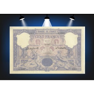 100 Francs BLEU & ROSE 1896 F.21.09- Alphabet A.2095/691
