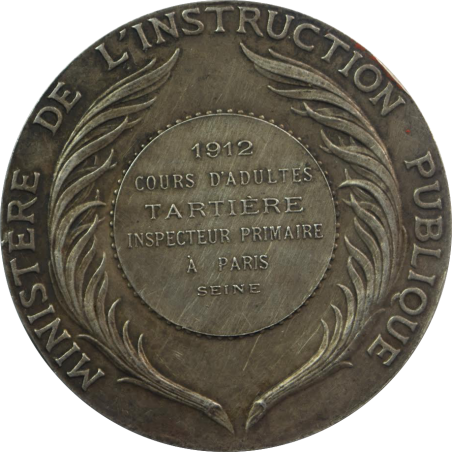 Médaille Ministère de L'INSTRUCTION PUBLIQUE Par A.DUBOIS