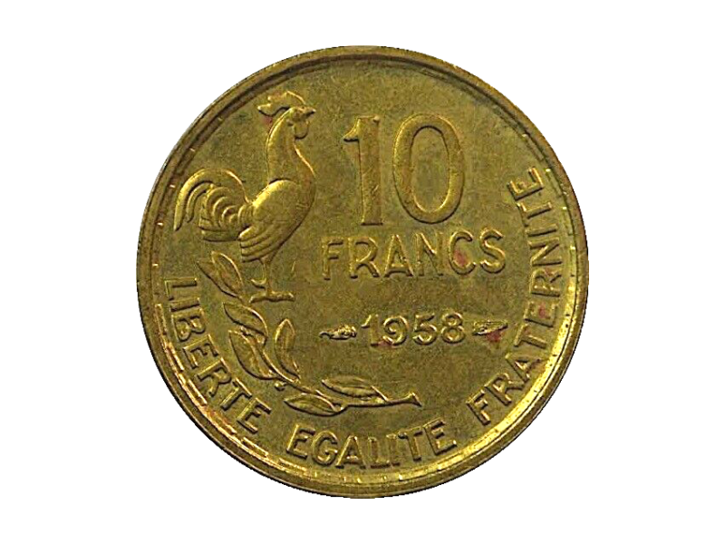 10 Francs Guiraud 1958