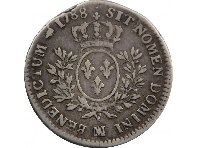 1/5 Écu Louis XVI 1788 Marseille