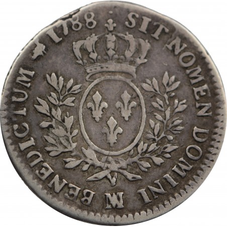 1/5 Écu Louis XVI 1788 Marseille